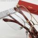 Wholesale Replica Cartier Santos Eyeglasses Wooden leg Rectangular lenses EYE00055 (4)_th.jpg